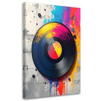 Feeby Impresi&oacute;n De Imagen, M&uacute;sica De Discos De Vinilo Coloridos, 70x100