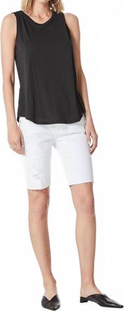 AG - Adriano Goldschmied Nikki Shorts In 1 Year White Mended