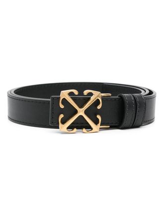 Off-white New Arrow leren riem - Zwart