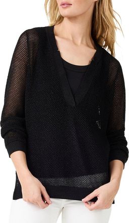 Nic+Zoe NIC+ZOE Mesh Stitch Sweater