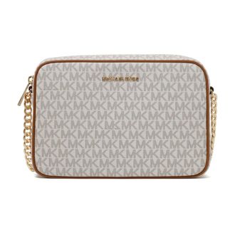 Michael Kors Cross Body Bags, female, Beige, Size: ONE SIZE Vanilla Jet Set Shoulder Bag