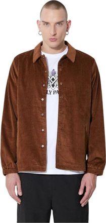 Taikan Corduroy Managers Jacket - Heren - Zomerjassen - Bruin - L - Katoen - Jassen