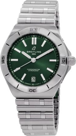 Breitling Chronomat Automatic Green Dial Mens Watch AB3114101L1A1