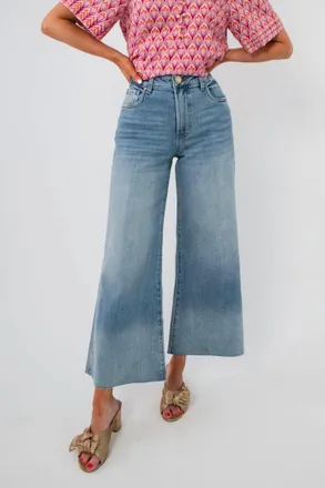 Kut from the Kloth Ryan High Rise Super Wide Leg Jeans In Generosity