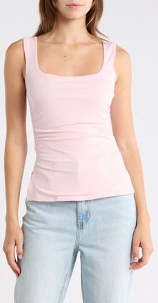 Madden Girl Square Neck Ruched Tank Top in Ballet Slipper at Nordstrom Rack, Size X-Large