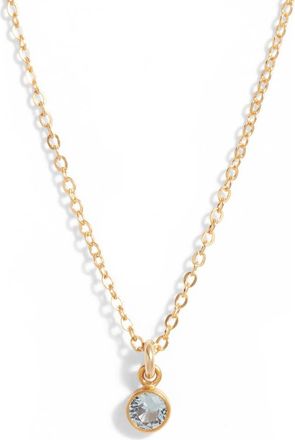 Set & Stones Something Blue Pendant Necklace in Gold at Nordstrom