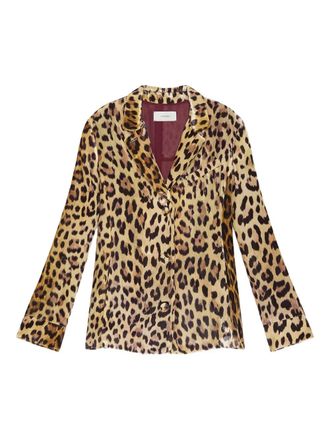 Maliparmi Jack met luipaardprint en knopen - Bruin