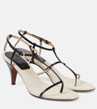 Khaite Jones leather sandals