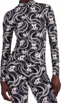 La DoubleJ Turtleneck Top In Aperol