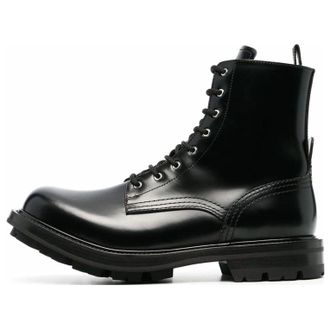 Alexander McQueen Worker Boot Black 651621WHZ801000