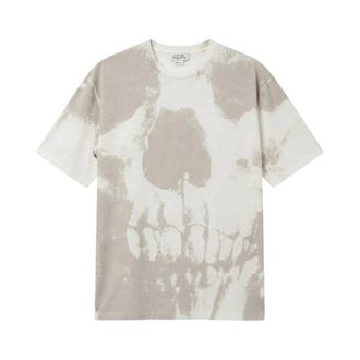 Alexander McQueen Camiseta con estampado de calavera - Tops - Mujer - Beige - XL
