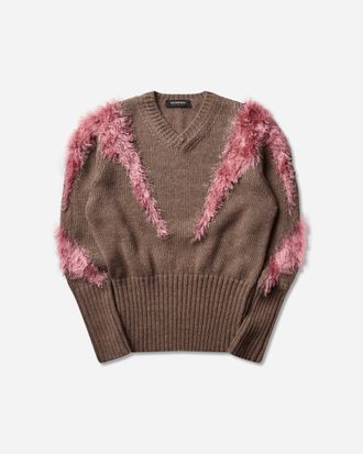 Kiko Kostadinov Women s Macaw Jumper Dove Brown / Redpoll Pink