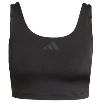 adidas Optime Workout Twist Light Support Sport-BH f&uuml;r Damen | schwarz