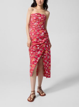 Vanessa Bruno Womens Cl&eacute;op&acirc;tre draped strapless midi dress