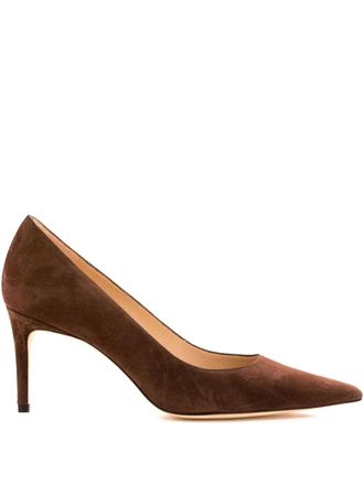 Stuart Weitzman Pumps a punta 75mm - Marrone