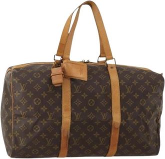 Louis Vuitton Pre-owned Boston Bag - Dames - Vintage Weekendtas - Bruin - ONE Size - Leer - Vintage