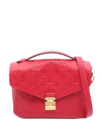 Louis Vuitton 2018 Monogram Empreinte Pochette Metis MM satchel - women - Leather - One Size - Red
