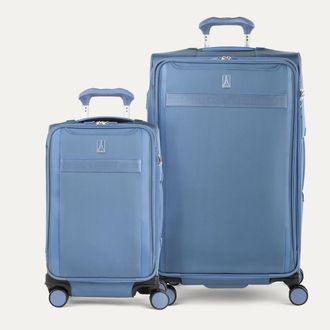 Travelpro Versapack + Softside Carry On & Large Spinner Luggage Set in Elemental Blue at Nordstrom