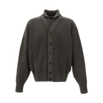 Jacquemus Pelota Cardigan - Heren - Truien - Grijs - Maat: M Wol