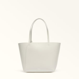 Furla Miadiva Borsa Shopping M Panna Bianco Pelle Di Vitello Sidney Donna