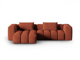 CXL by Christian Lacroix Sof&aacute; esquinero modular izquierdo 3 plazas de tejido estructural coral