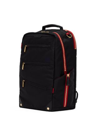 Hammitt Hammitt Eden Backpack Black Nylon Gold Red Zip