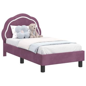 vidaXL Struttura Letto Per Bambini Con Testata Viola 70 X 140 Cm Vidaxl