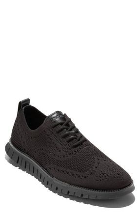 Cole Haan ZeroGrand Remastered Stitchlite Oxford in Black/Black at Nordstrom, Size 8.5