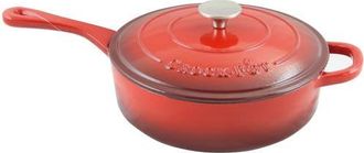 Crock-pot 3.5 Quart Enameled Cast Iron Deep Saute Pan With Self Basting Lid in Red at Nordstrom
