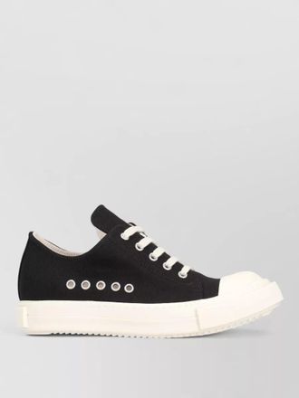 Rick Owens cotton low-top sneakers