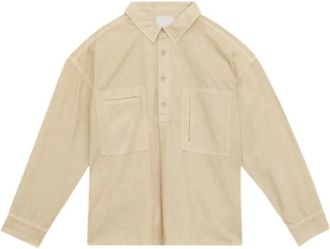 Isabel Marant Cotton Werkkleding Overhemd - Heren - Casual Overhemden - Beige - XS - Katoen - Overhemden