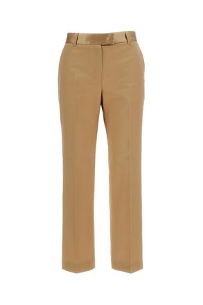Alberto Biani Silk-Cotton Blend Straight-Leg Trousers