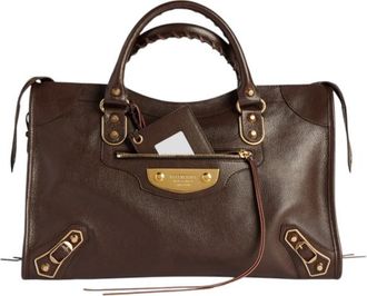 Balenciaga Coffe Le City Uptown Medium Satchel