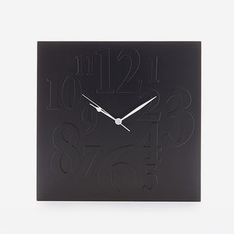 Oresteluchetta Reloj De Pared Moderno De Mdf Kairo - Negro