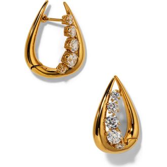 Nadri Phenom Huggie Hoop Earrings in Gold at Nordstrom