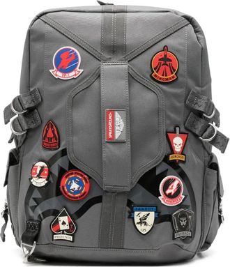 Sprayground Zaino con applicazioni Top Gun - Grigio