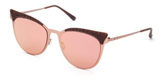 Italia Independent II 0257 122.122 Womens Sunglasses Pink Size 54