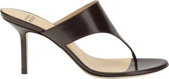Francesco Russo Slippers - Dames - Schoenen - Bruin - Maat: 37 1/2 EU Leer