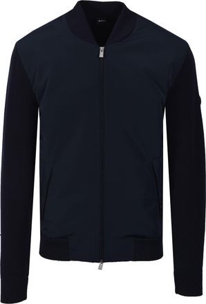 HUGO BOSS Mens C UBAIO JACKET DARK BLUE - Navy Cotton - Size X-Large