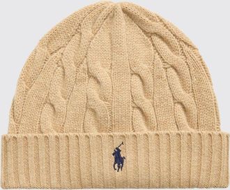 Polo Ralph Lauren Wool and Cashmere Blend Beanie with Contrast Pony Logo