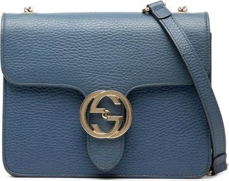 Gucci 2016-2025 Small Dollar Calfskin Interlocking G crossbody bag - Blu