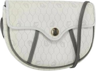 Dior Pre-owned Plastic Schoudertas - Dames - Vintage Schoudertas - Wit - ONE Size - Leer - Vintage