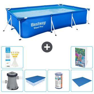 Bestway Piscina Bestway Steel Pro Rectangular - 300x201x66 Cm - 7-piezas S341