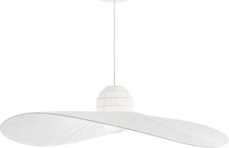 Netlighting Madame 1 Light Dome Ceiling Pendant Light White