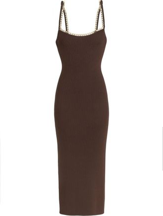 Michael Kors Midi Dress With Chain