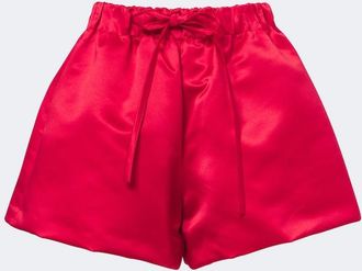 Simone Rocha Shorts de sat&eacute;n