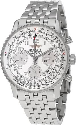 Breitling Cosmonaute Chronograph Automatic Chronometer Silver Dial Mens Watch A2232212/G517.423A