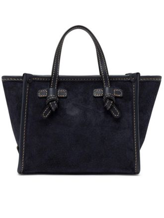 Gianni Chiarini Miss Marcella Black Suede Handbag