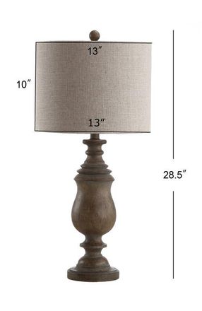 Jonathan Y Designs Abeline Resin LED Table Lamp in Brown at Nordstrom