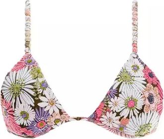 Agua Bendita Geborduurde Bikini Top Belle Stijl - Dames - Bikinis - Veelkleurig - XS - Polyester - Badmode